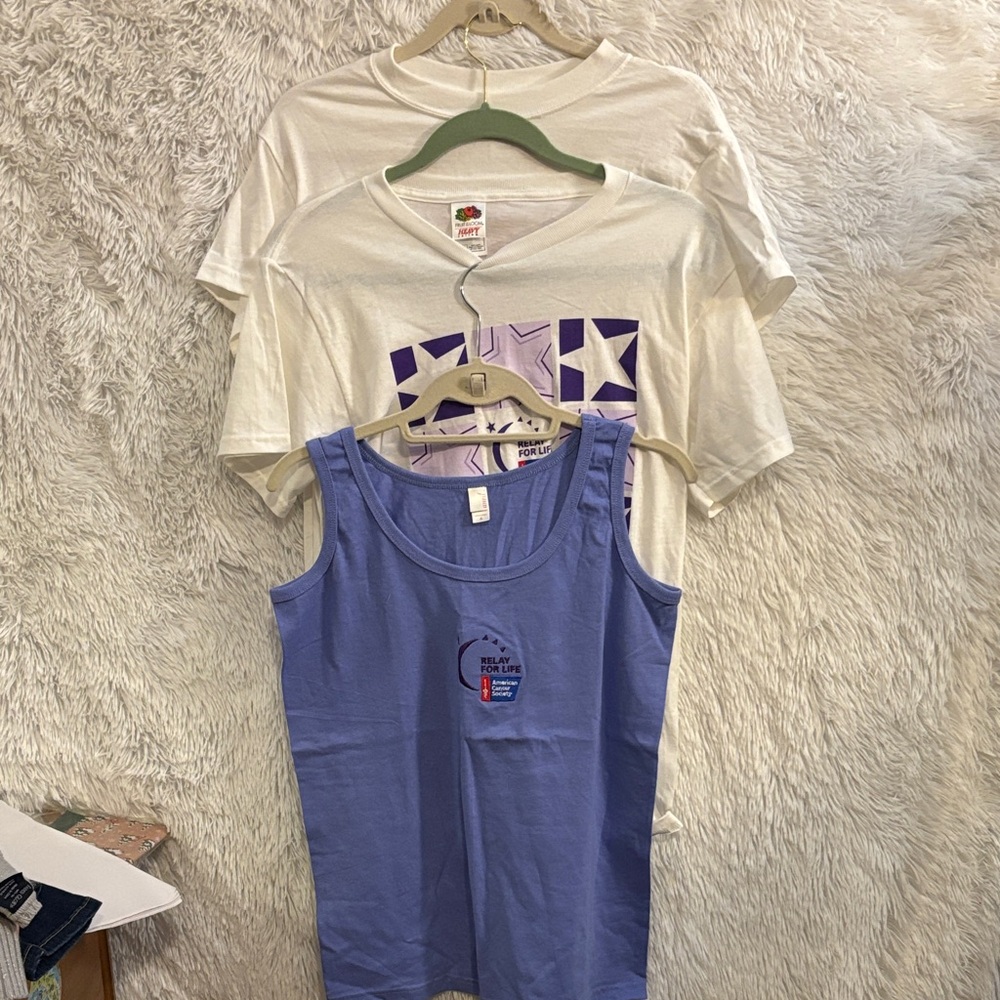 Vintage American Cancer Society 3-piece bundle size small